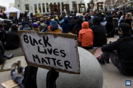 Black Lives Matter George Floyd Vigil