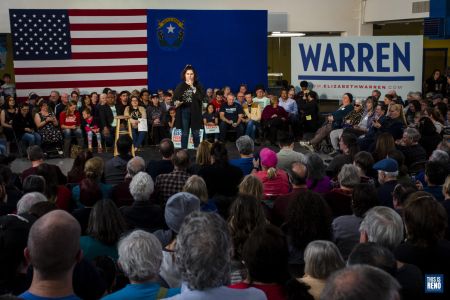 Elizabeth Warren rally in Reno