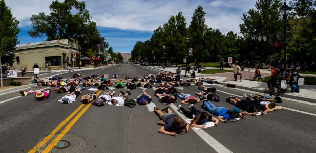 A Black Lives Matter protest in Carson City. Image: Ty O'Neil
