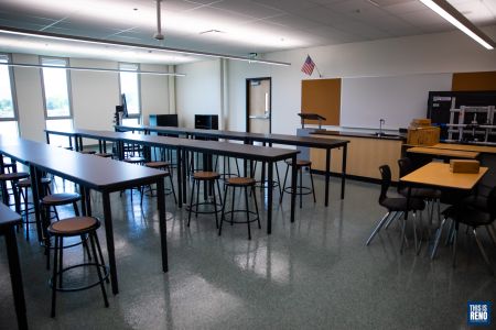 The new science rooms at Marce Herz Middle School.