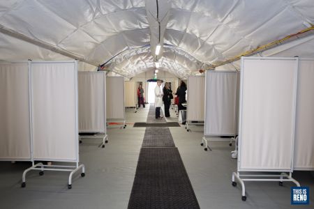 Renown coronavirus tent